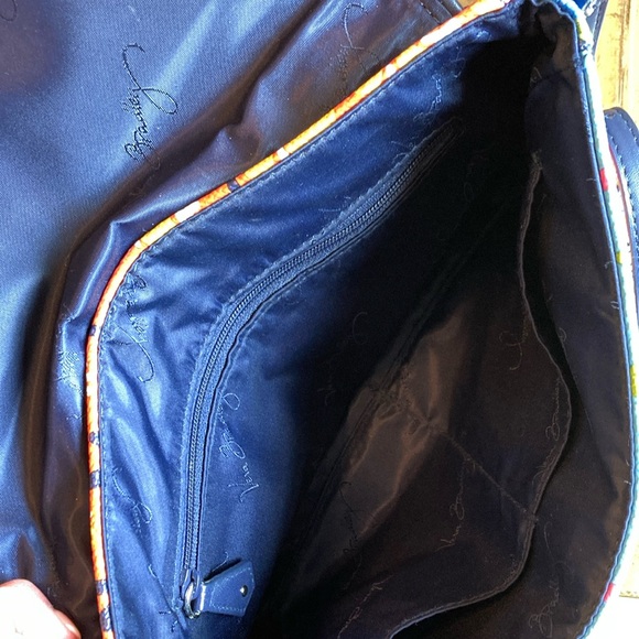 Vera Bradley Rio Stripe Magnetic Flap Crossbody Purse & Rio Stripe Zip Wristlet - Picture 5 of 16